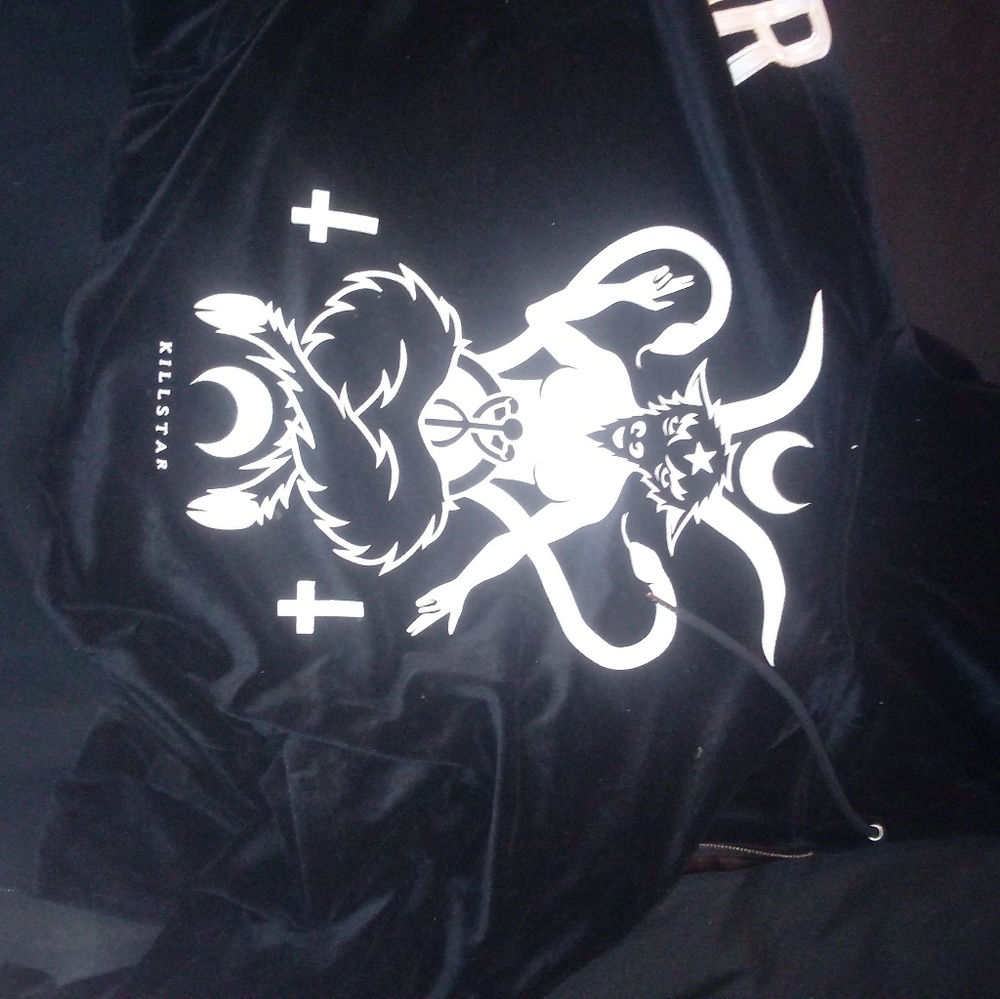 Velvet Killstar Batwing Hooded Zip Up